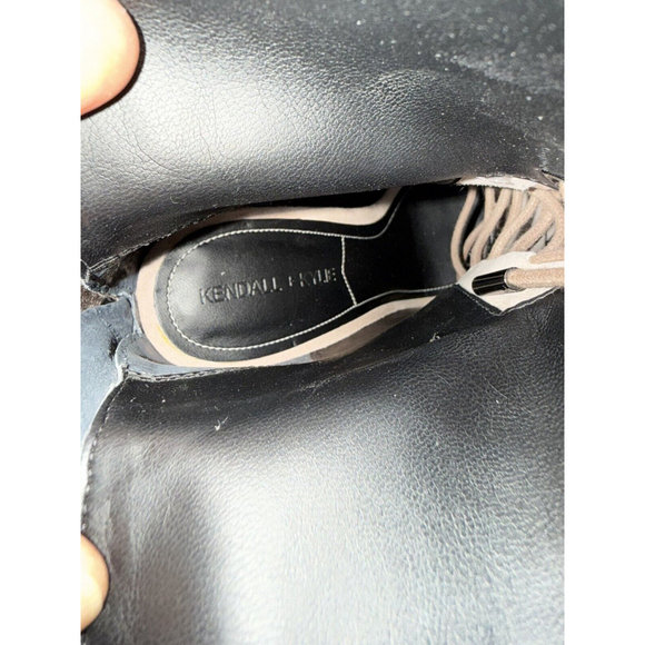 New Kendall & Kylie Ella Booties Tan Cream Lace front and zip back 6M - Picture 10 of 12